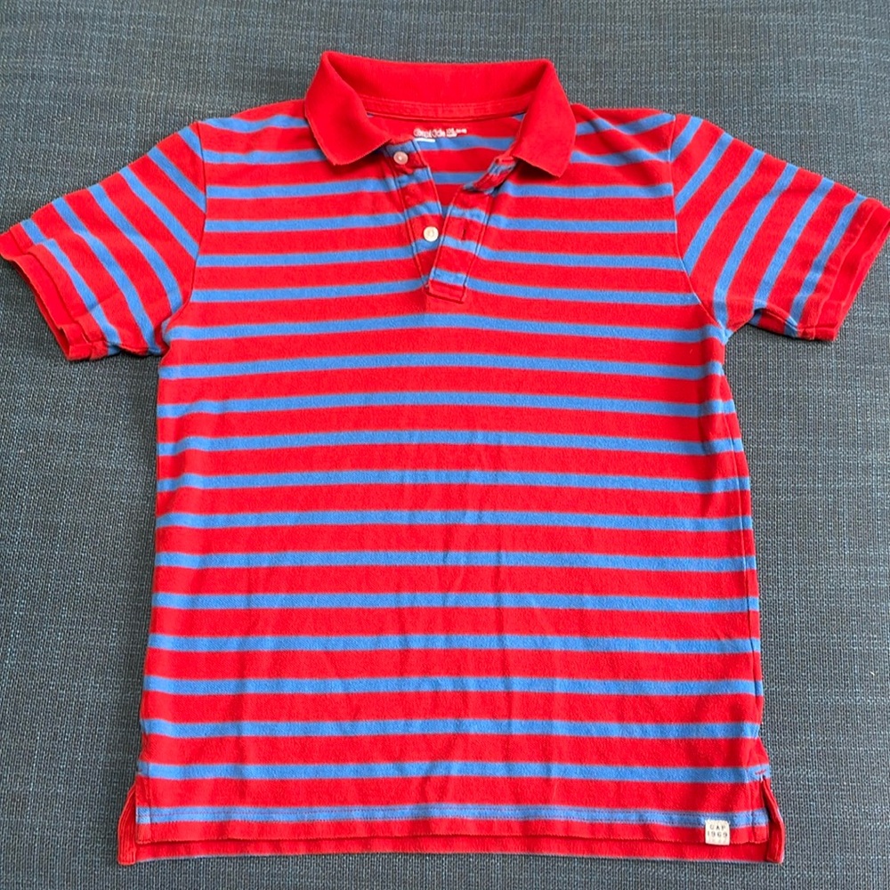 Gap Kids Striped Pique Polo